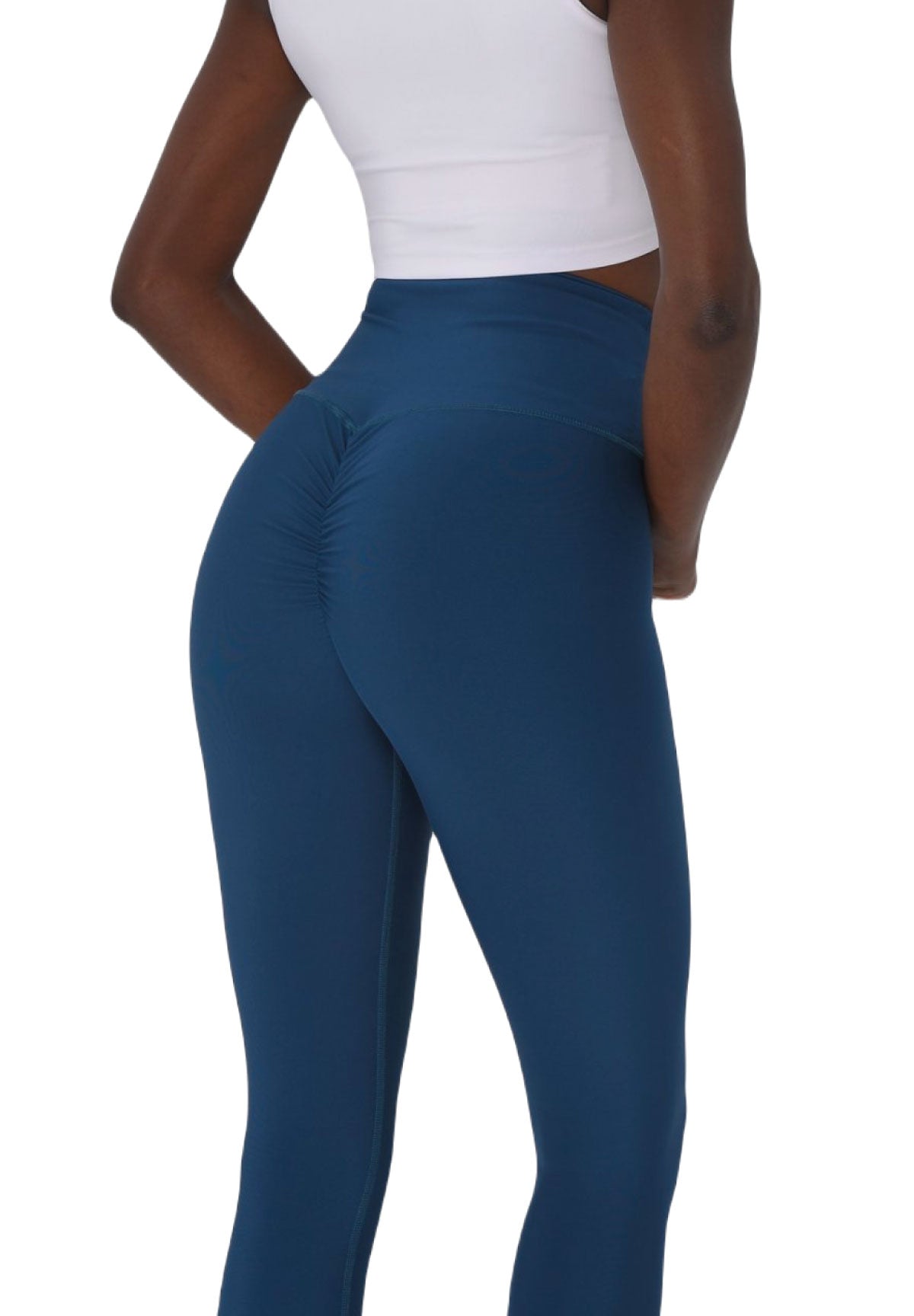 740 Leggings de culo respingón en azul petrulio